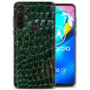 Green Alligator Print Slim Cover For Motorola Moto G (Power, Stylus, Play, 5G), Print in USA