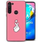 Finger Heart Print Slim Cover For Motorola Moto G (Power, Stylus, Play, 5G), Print in USA