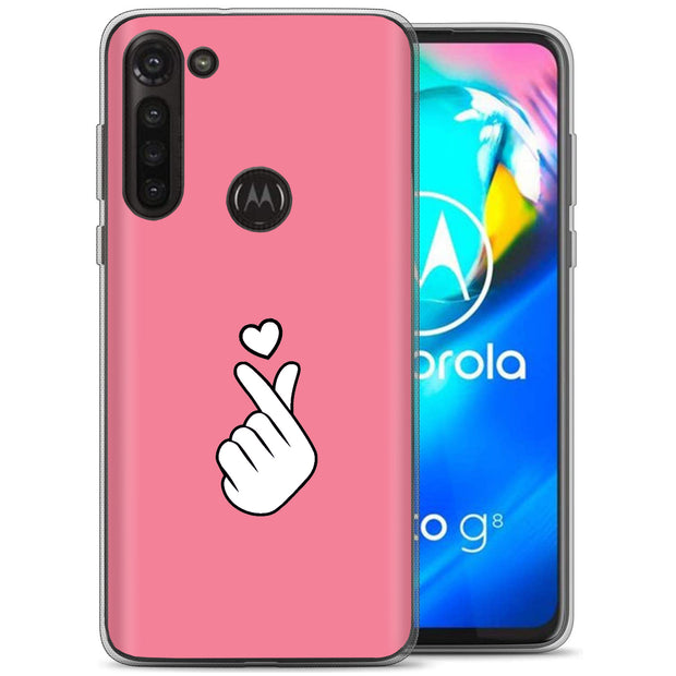 Finger Heart Print Slim Cover For Motorola Moto G (Power, Stylus, Play, 5G), Print in USA