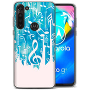 Music Note Print Slim Cover For Motorola Moto G (Power, Stylus, Play, 5G), Print in USA