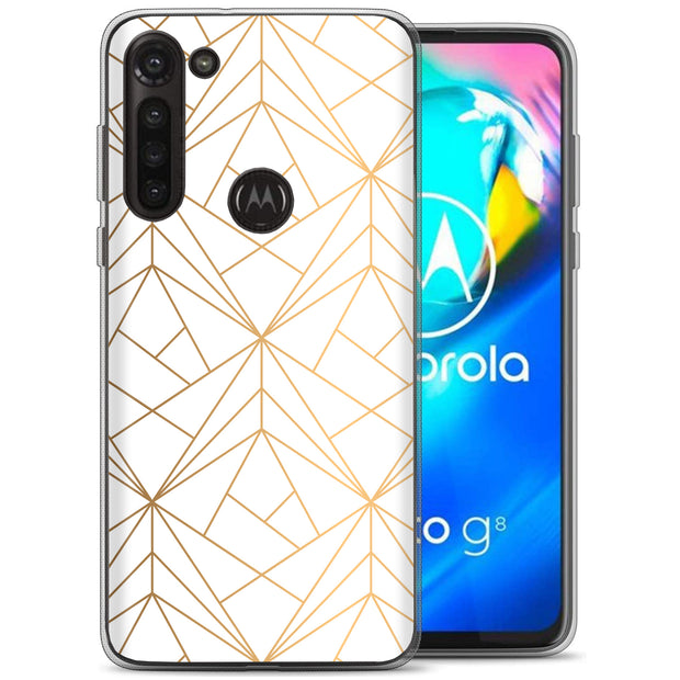 Golden Pattern Print Slim Cover For Motorola Moto G (Power, Stylus, Play, 5G), Print in USA