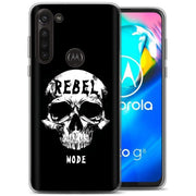 Rebel Skull Print Slim Cover For Motorola Moto G (Power, Stylus, Play, 5G), Print in USA