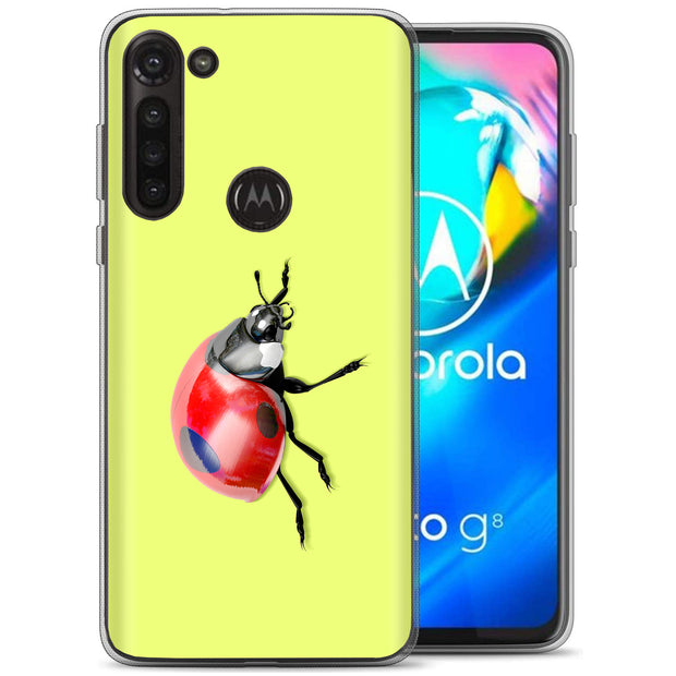 Ladybug Photo Print Slim Cover For Motorola Moto G (Power, Stylus, Play, 5G), Print in USA