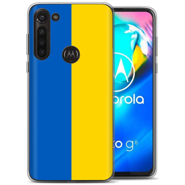 Flag Ukraine Print Slim Cover For Motorola Moto G (Power, Stylus, Play, 5G), Print in USA