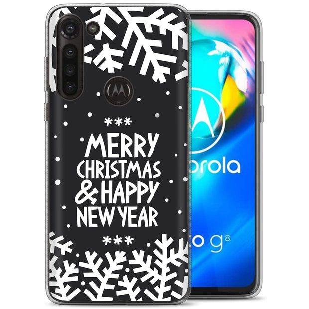 Merry Christmas Print Slim Cover For Motorola Moto G (Power, Stylus, Play, 5G), Print in USA