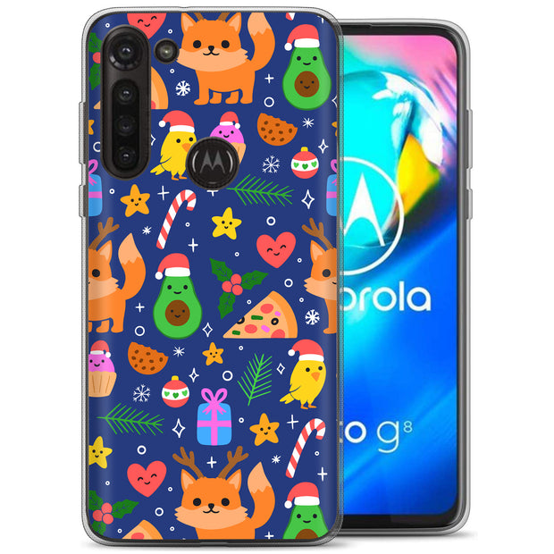 Cute Xmas Print Slim Cover For Motorola Moto G (Power, Stylus, Play, 5G), Print in USA