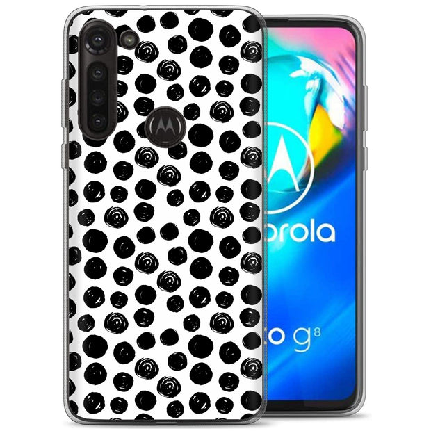 Polka Dot 8 Print Slim Cover For Motorola Moto G (Power, Stylus, Play, 5G), Print in USA