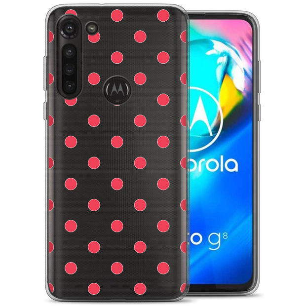 Dots Clear Print Slim Cover For Motorola Moto G (Power, Stylus, Play, 5G), Print in USA