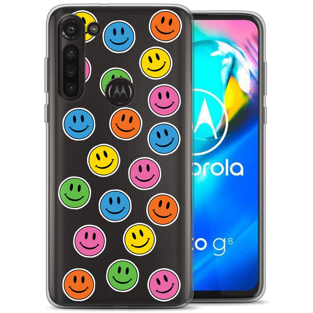 Icon Collage Print Slim Cover For Motorola Moto G (Power, Stylus, Play, 5G), Print in USA