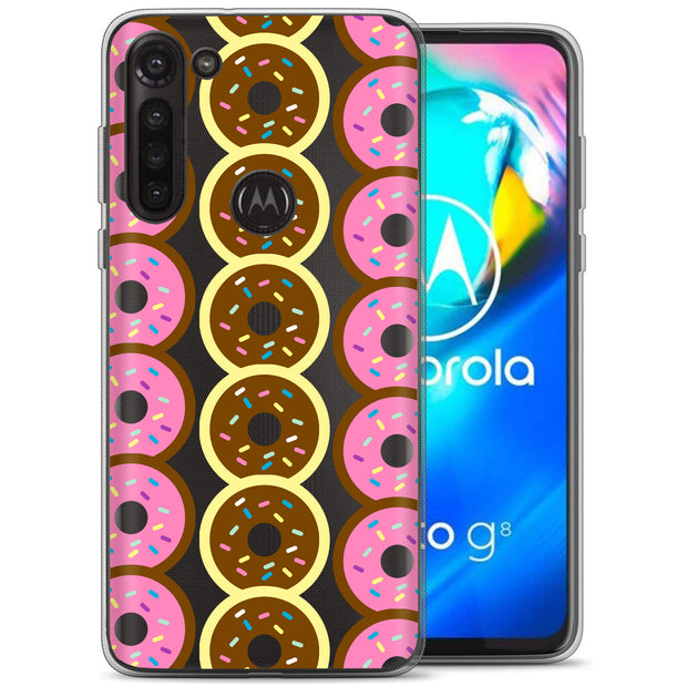 Donuts Print Slim Cover For Motorola Moto G (Power, Stylus, Play, 5G), Print in USA