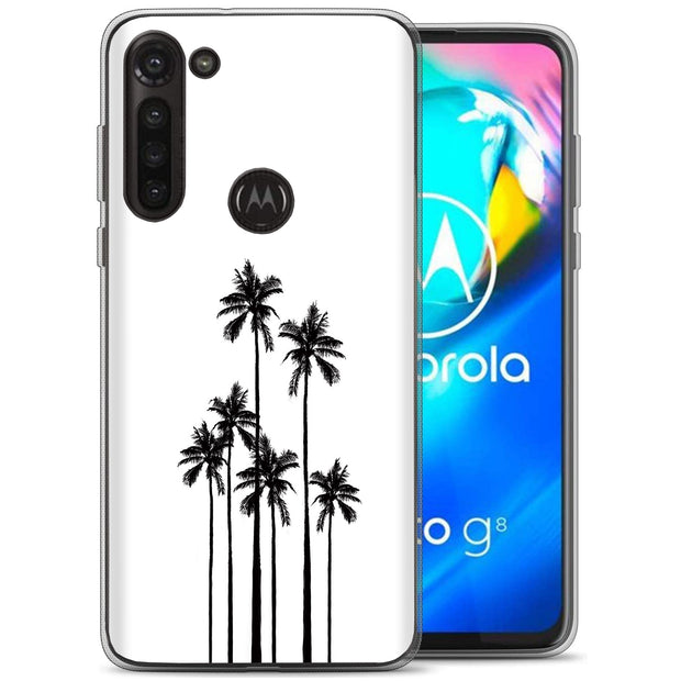 Palm Trees Print Slim Cover For Motorola Moto G (Power, Stylus, Play, 5G), Print in USA