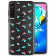 Cute Dinosaur Print Slim Cover For Motorola Moto G (Power, Stylus, Play, 5G), Print in USA