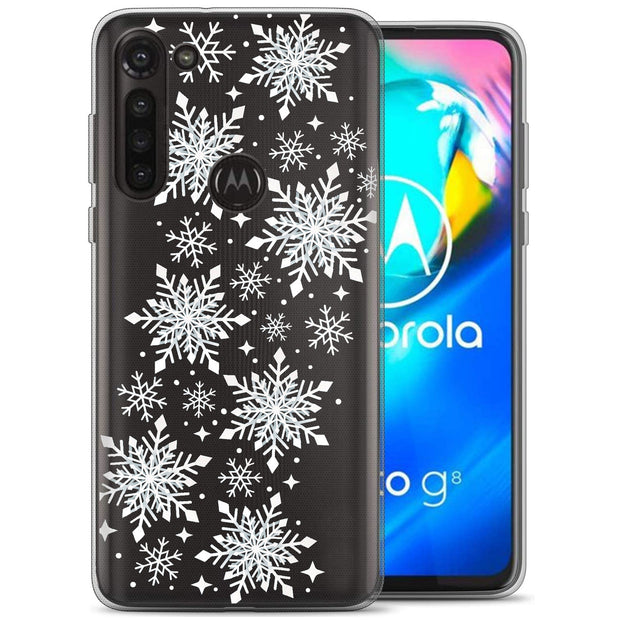 Snowflake 2 Print Slim Cover For Motorola Moto G (Power, Stylus, Play, 5G), Print in USA