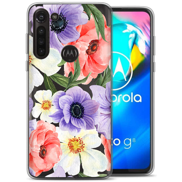 Flower 9 Print Slim Cover For Motorola Moto G (Power, Stylus, Play, 5G), Print in USA