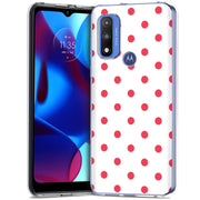 Dots White Print Slim Cover For Motorola Moto G (Power, Stylus, Play, 5G), Print in USA