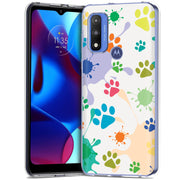 Paw Color  Print Slim Cover For Motorola Moto G (Power, Stylus, Play, 5G), Print in USA