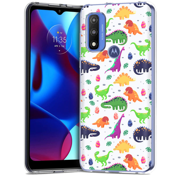 Dinosaur 7 Print Slim Cover For Motorola Moto G (Power, Stylus, Play, 5G), Print in USA