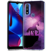 Unicorn Galaxy Print Slim Cover For Motorola Moto G (Power, Stylus, Play, 5G), Print in USA