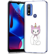 Unicorn Kitty Print Slim Cover For Motorola Moto G (Power, Stylus, Play, 5G), Print in USA