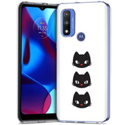 Black Cat Print Slim Cover For Motorola Moto G (Power, Stylus, Play, 5G), Print in USA