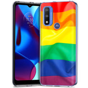 Rainbow LGBTQ Print Slim Cover For Motorola Moto G (Power, Stylus, Play, 5G), Print in USA