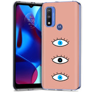 Evil Eye Blue Print Slim Cover For Motorola Moto G (Power, Stylus, Play, 5G), Print in USA