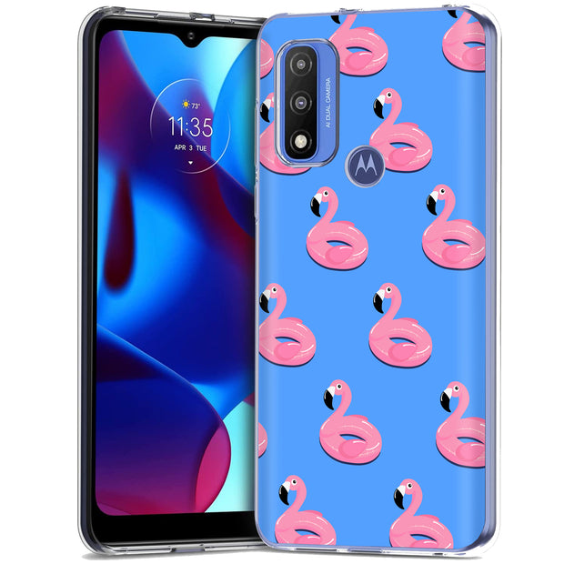 Cute Flamingo Print Slim Cover For Motorola Moto G (Power, Stylus, Play, 5G), Print in USA