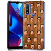 Ron Swanson Print Slim Cover For Motorola Moto G (Power, Stylus, Play, 5G), Print in USA