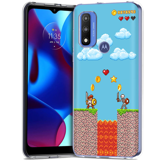 Retro Games 3 Print Slim Cover For Motorola Moto G (Power, Stylus, Play, 5G), Print in USA