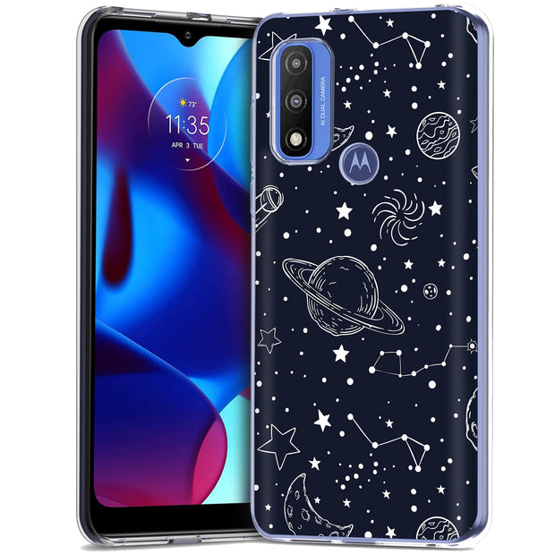 Stars Planet 11 Print Slim Cover For Motorola Moto G (Power, Stylus, Play, 5G), Print in USA