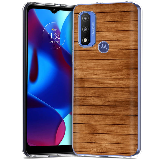 Wood 14 Print Slim Cover For Motorola Moto G (Power, Stylus, Play, 5G), Print in USA