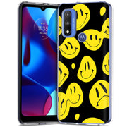 Smiley Face Print Slim Cover For Motorola Moto G (Power, Stylus, Play, 5G), Print in USA