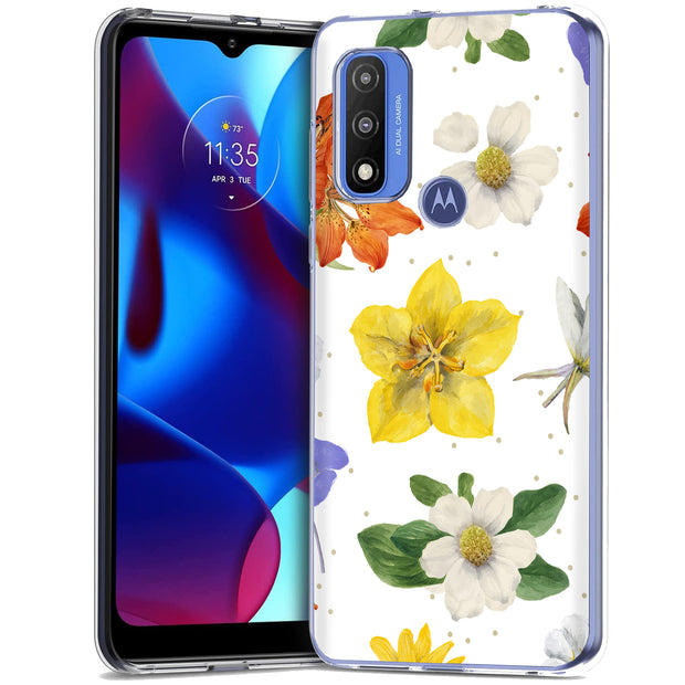 Flower Design 2 Print Slim Cover For Motorola Moto G (Power, Stylus, Play, 5G), Print in USA