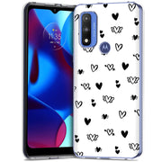 Flying Hearts Print Slim Cover For Motorola Moto G (Power, Stylus, Play, 5G), Print in USA