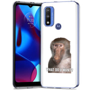 Meme Monkey 4 Print Slim Cover For Motorola Moto G (Power, Stylus, Play, 5G), Print in USA