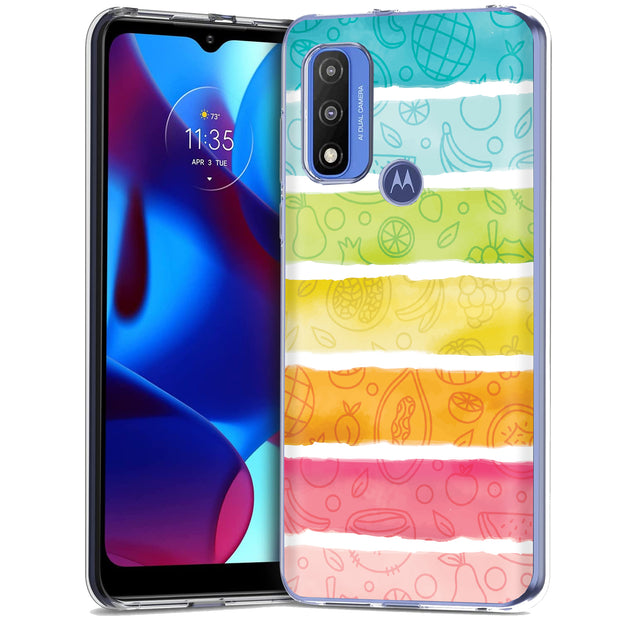 Color Fruit Print Slim Cover For Motorola Moto G (Power, Stylus, Play, 5G), Print in USA