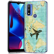 Travel World Print Slim Cover For Motorola Moto G (Power, Stylus, Play, 5G), Print in USA