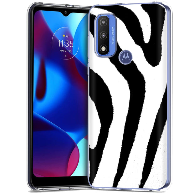 Zebra Stripe Print Slim Cover For Motorola Moto G (Power, Stylus, Play, 5G), Print in USA