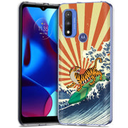 Japanese Tiger Print Slim Cover For Motorola Moto G (Power, Stylus, Play, 5G), Print in USA