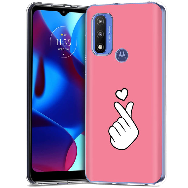 Finger Heart Print Slim Cover For Motorola Moto G (Power, Stylus, Play, 5G), Print in USA