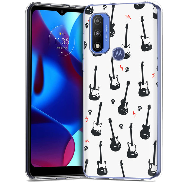 Rock Guitar Print Slim Cover For Motorola Moto G (Power, Stylus, Play, 5G), Print in USA