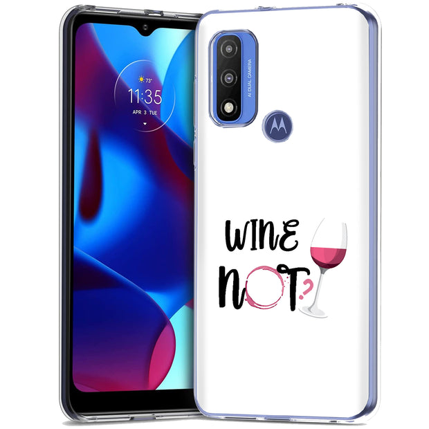 Wine Not Print Slim Cover For Motorola Moto G (Power, Stylus, Play, 5G), Print in USA