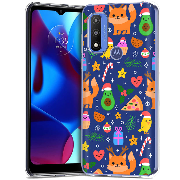 Cute Xmas Print Slim Cover For Motorola Moto G (Power, Stylus, Play, 5G), Print in USA