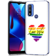 Rainbow Love 2 Print Slim Cover For Motorola Moto G (Power, Stylus, Play, 5G), Print in USA