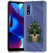 Marijuana Skull Print Slim Cover For Motorola Moto G (Power, Stylus, Play, 5G), Print in USA