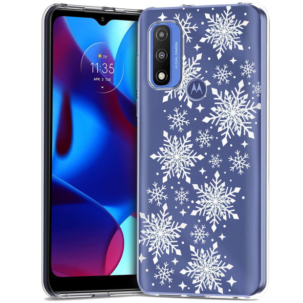 Snowflake 2 Print Slim Cover For Motorola Moto G (Power, Stylus, Play, 5G), Print in USA