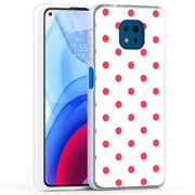 Dots White Print Slim Cover For Motorola Moto G (Power, Stylus, Play, 5G), Print in USA