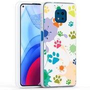 Paw Color  Print Slim Cover For Motorola Moto G (Power, Stylus, Play, 5G), Print in USA