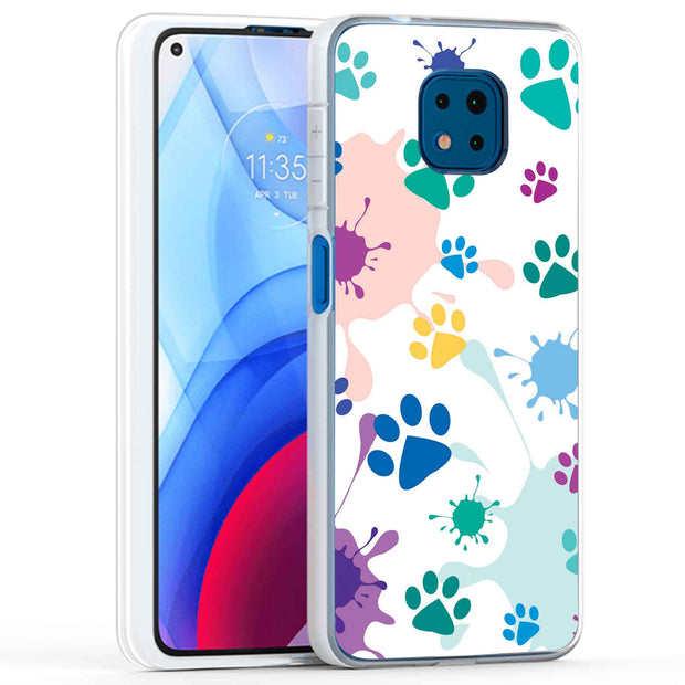 Paw Color 2 Print Slim Cover For Motorola Moto G (Power, Stylus, Play, 5G), Print in USA