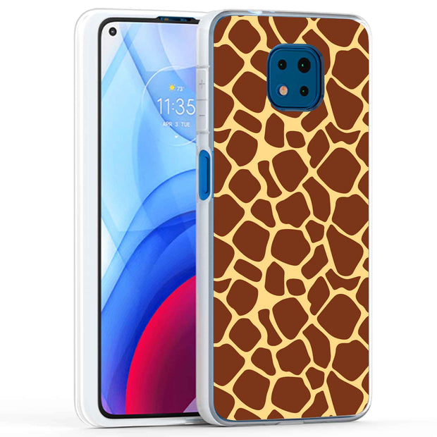 Giraffe Spot Print Slim Cover For Motorola Moto G (Power, Stylus, Play, 5G), Print in USA